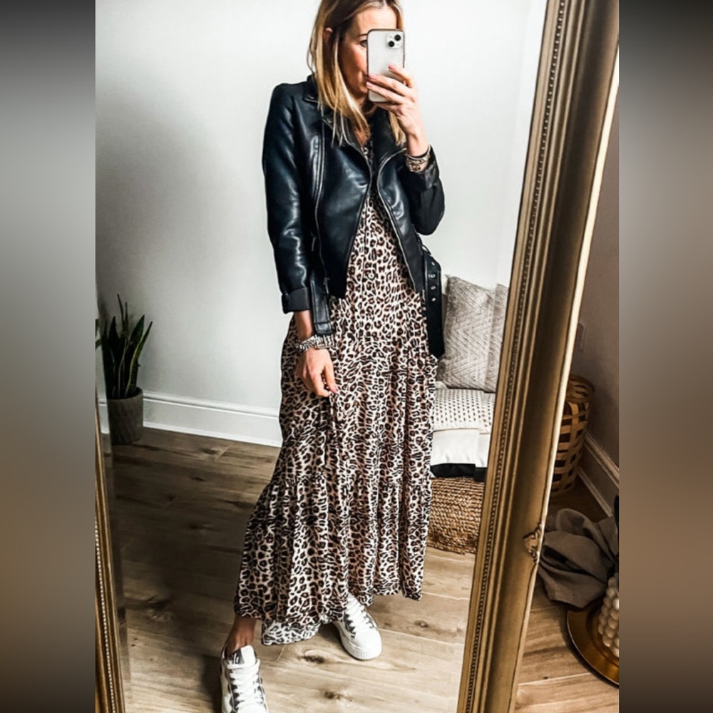 Leopard Print Maxi Dress New (relaxed fit)